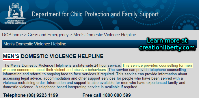 Men Do Not Get Help From Domestic Violence Hotline