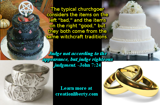 Wedding rings pagan symbols